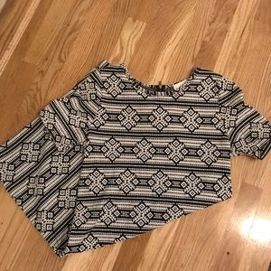 Everly Black & White Aztec Dress